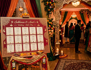punjabi wedding table plan